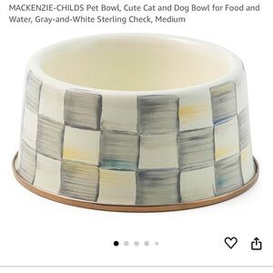 Mackenzie Childs dog food bowl - size medium